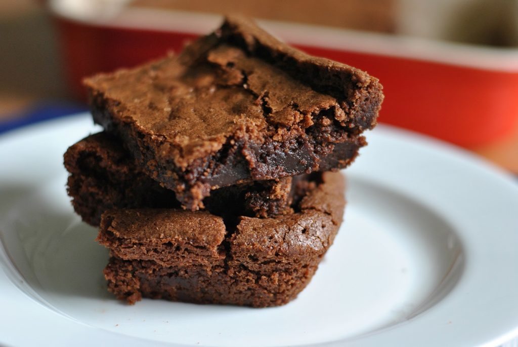 Two Chocolate Fudge Brownies: Delicious and ready to eat