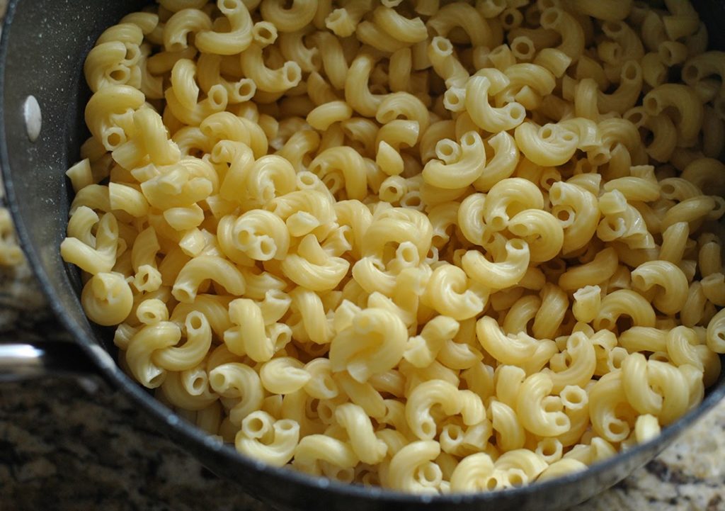 Cooked and Drained Pasta