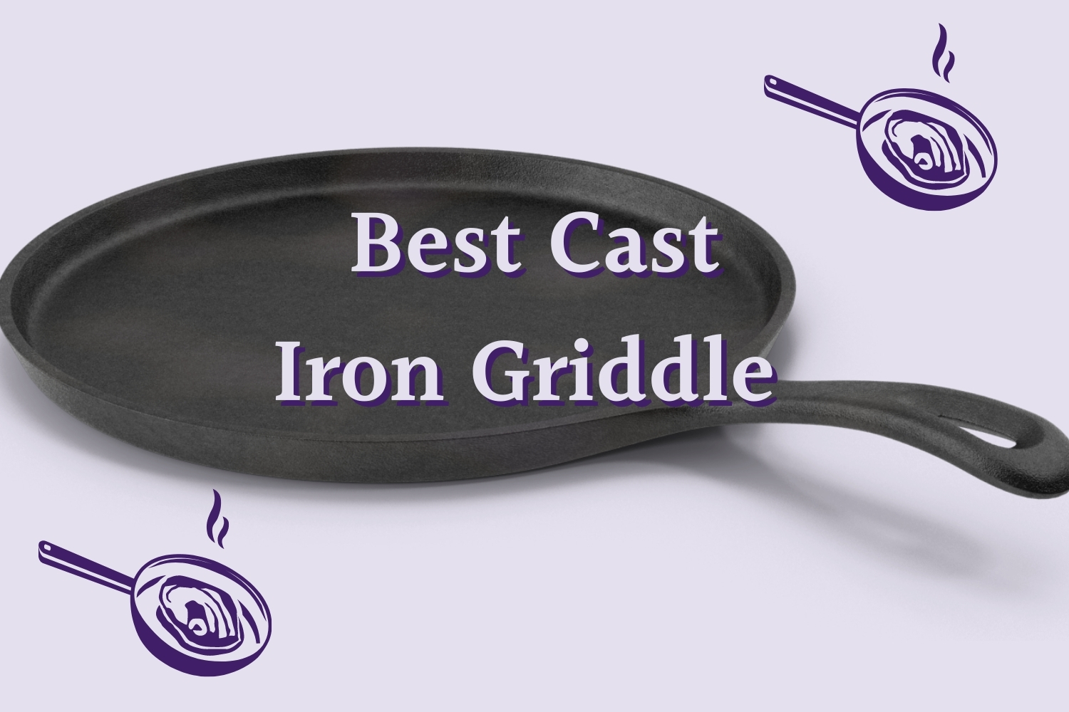 Lodge 10.5" Cast Iron Pancake Griddle with Silicone Handle Holder L9OG3ASHH41B 
