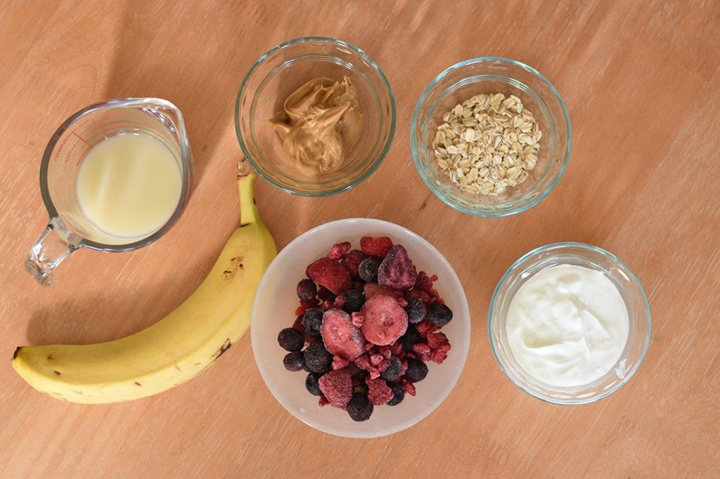 Healthy Breakfast Smoothie Ingredients