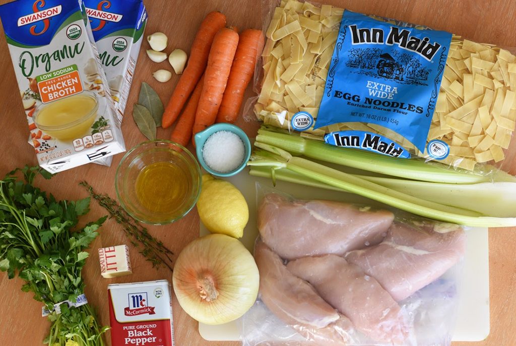 Chicken Noodle Soup Ingredients (See Text for details)
