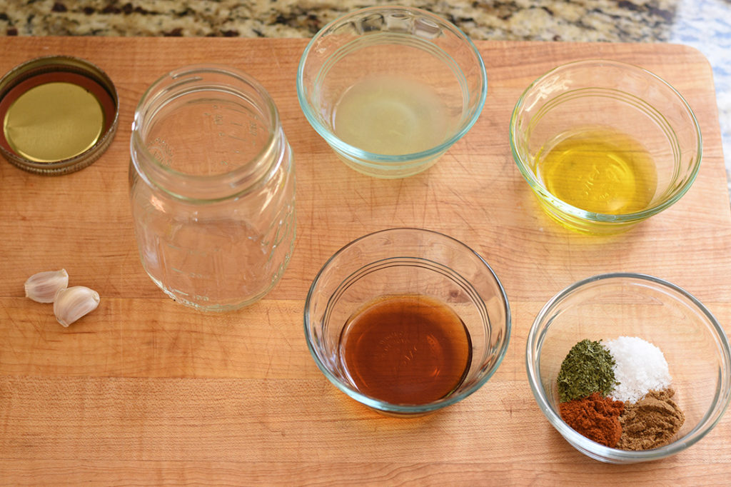 ingredients for the marinade