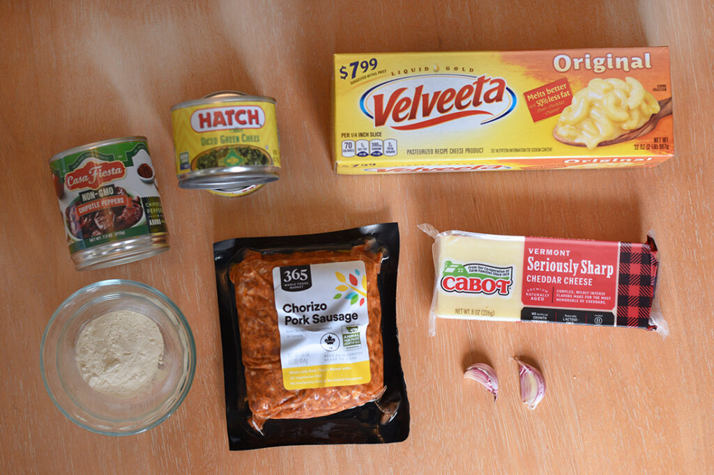 Smoked Queso Ingredients: See Text for Details