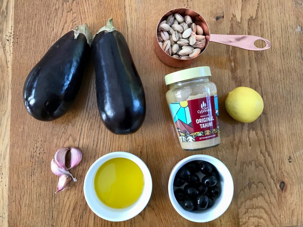 Eggplant Mezze ingredients