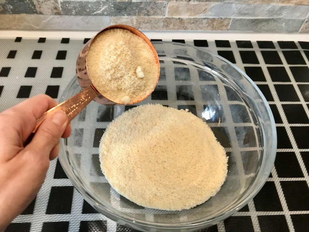 Adding almond flour